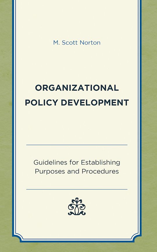 Organizational Policy Development cover