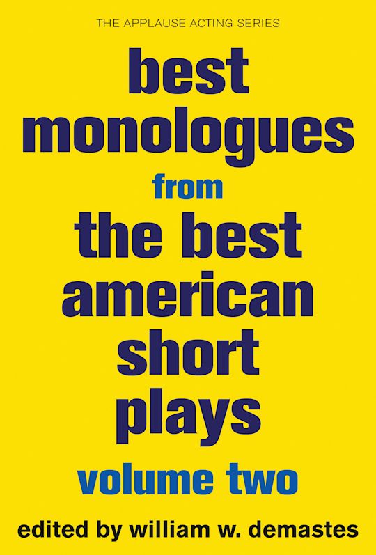 Best Monologues from The Best American Short Plays cover