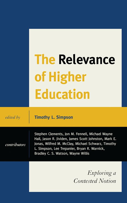 The Relevance of Higher Education cover