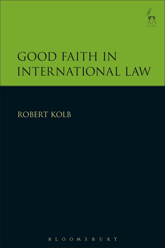 Good Faith in International Law cover
