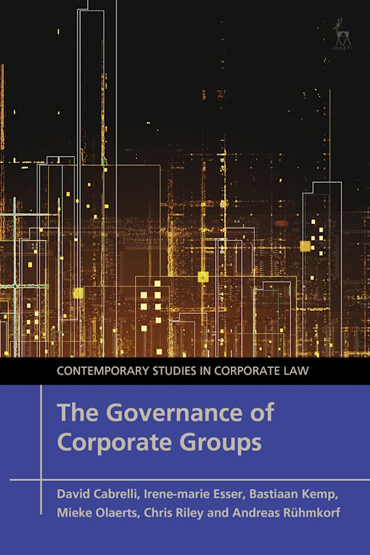The Governance of Corporate Groups cover
