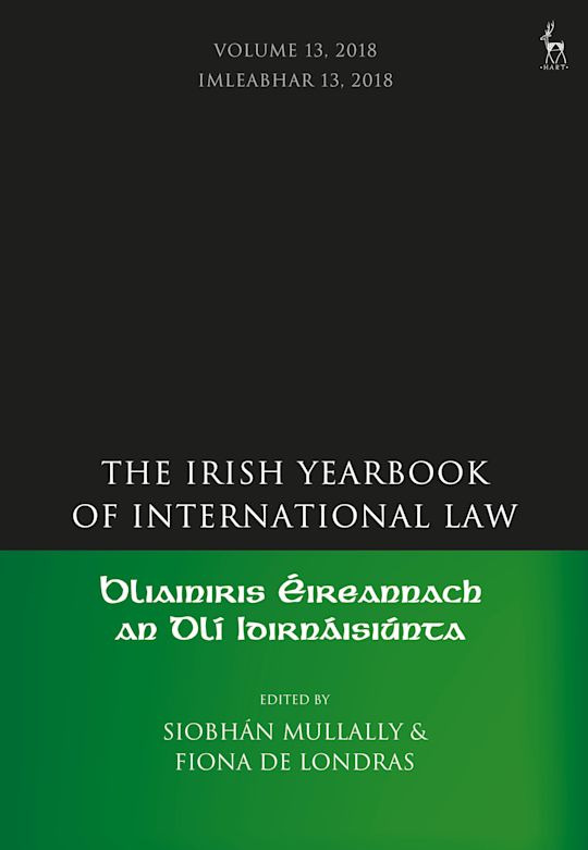 The Irish Yearbook of International Law, Volume 13, 2018 cover