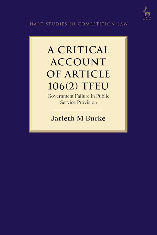 A Critical Account of Article 106(2) TFEU cover