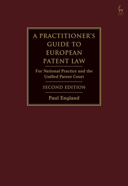 A Practitioner's Guide to European Patent Law cover