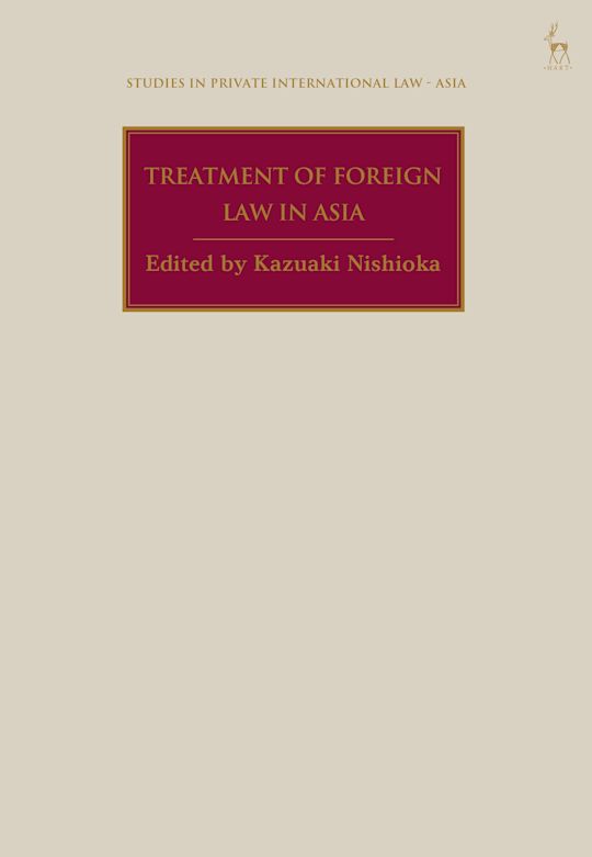 Treatment of Foreign Law in Asia cover