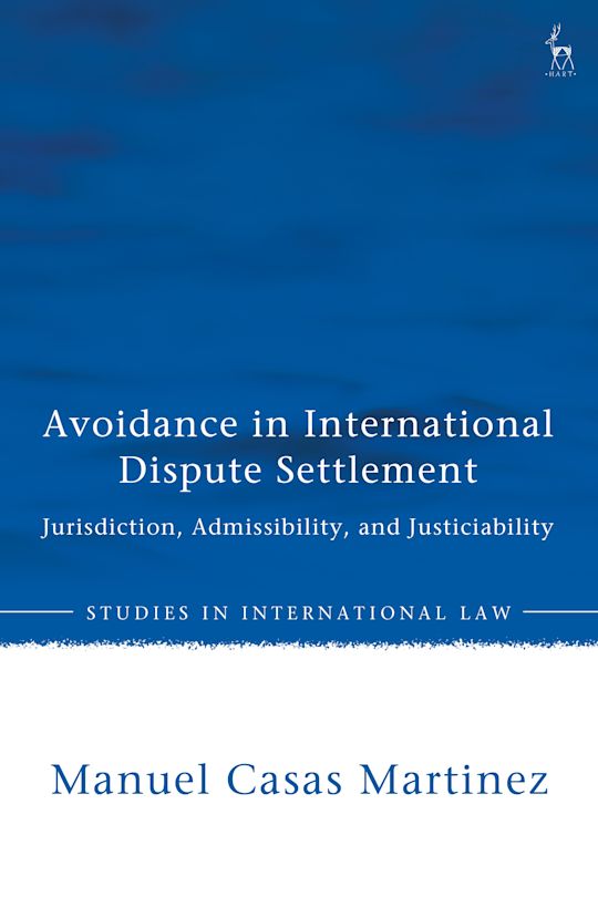 Avoidance in International Dispute Settlement cover