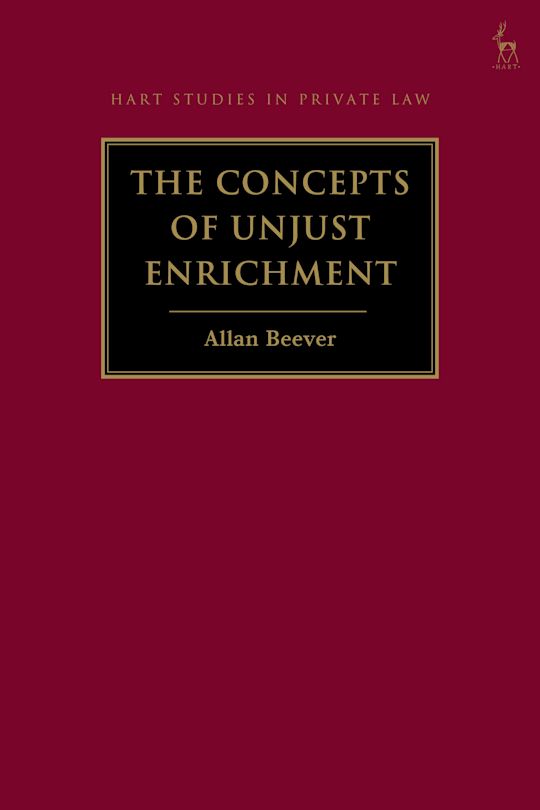 The Concepts of Unjust Enrichment cover