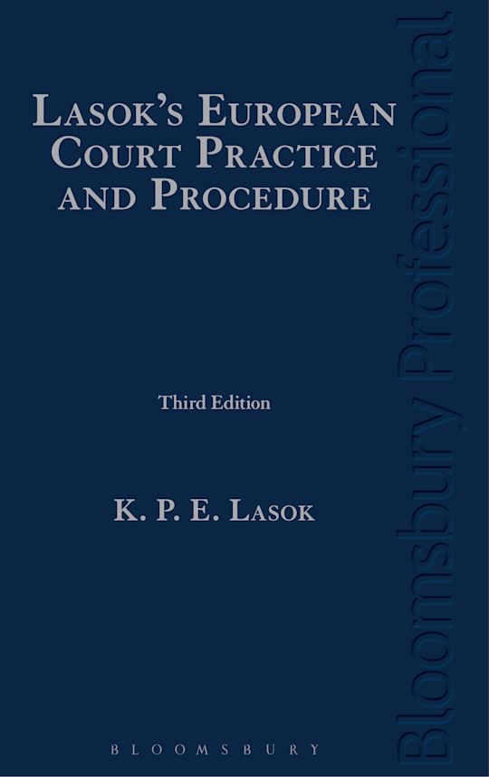Lasok's European Court Practice and Procedure cover