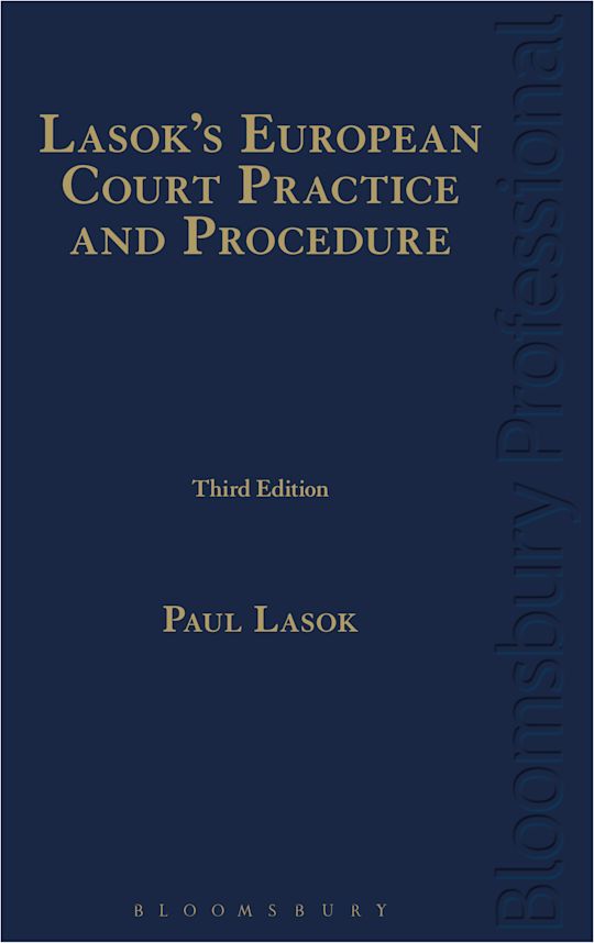 Lasok's European Court Practice and Procedure cover
