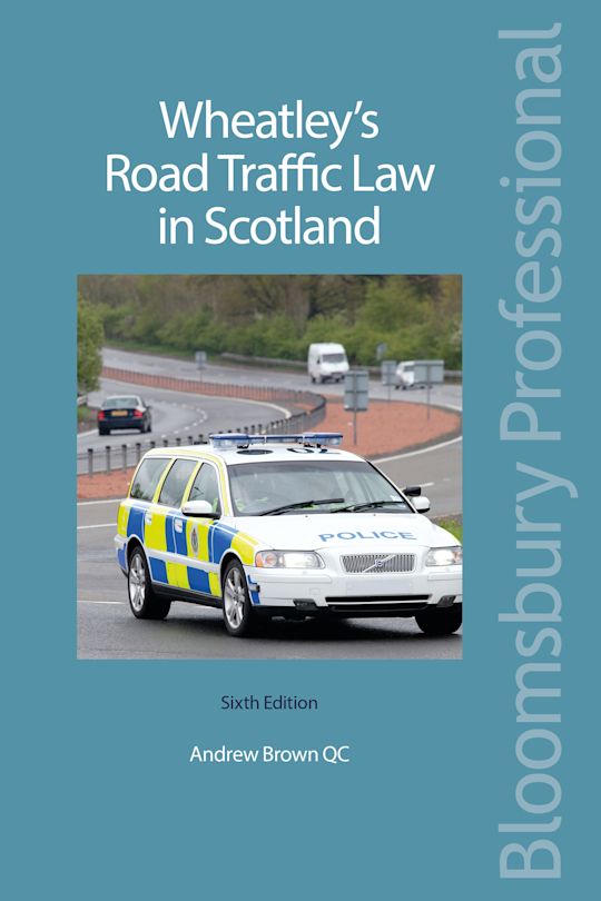 Wheatley's Road Traffic Law in Scotland cover