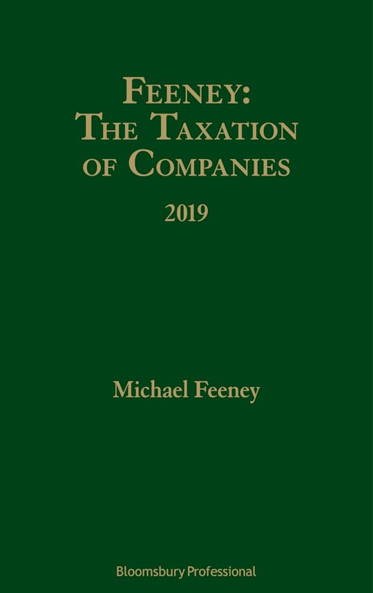 Feeney: The Taxation of Companies 2019 cover