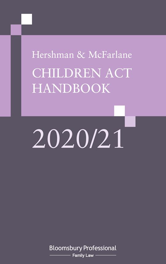 Hershman and McFarlane: Children Act Handbook 2020/21 cover