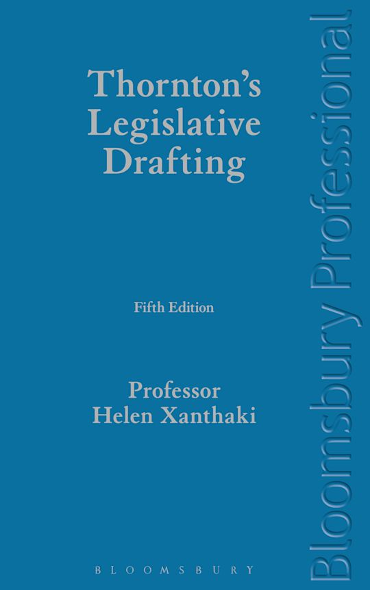 Thornton's Legislative Drafting cover