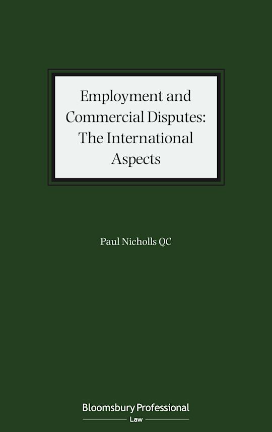Employment and Commercial Disputes: The International Aspects cover