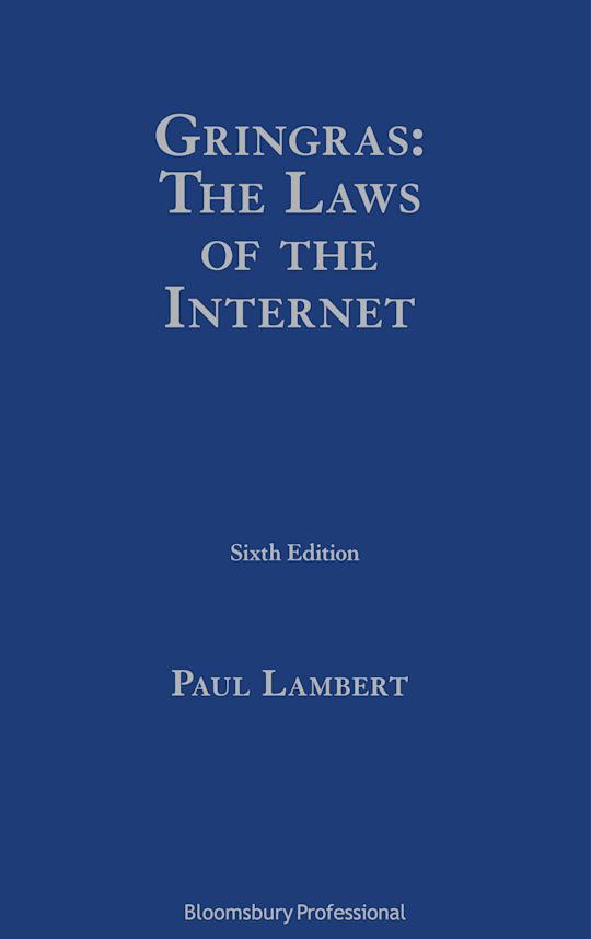 Gringras: The Laws of the Internet cover