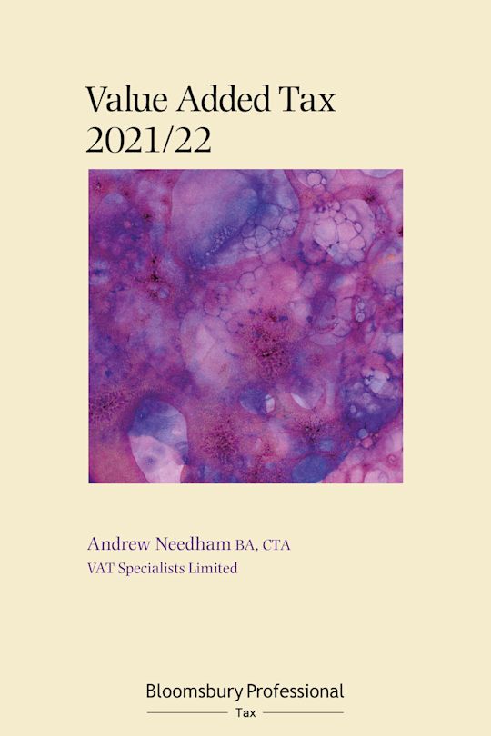 Bloomsbury Professional VAT 2021/22 cover