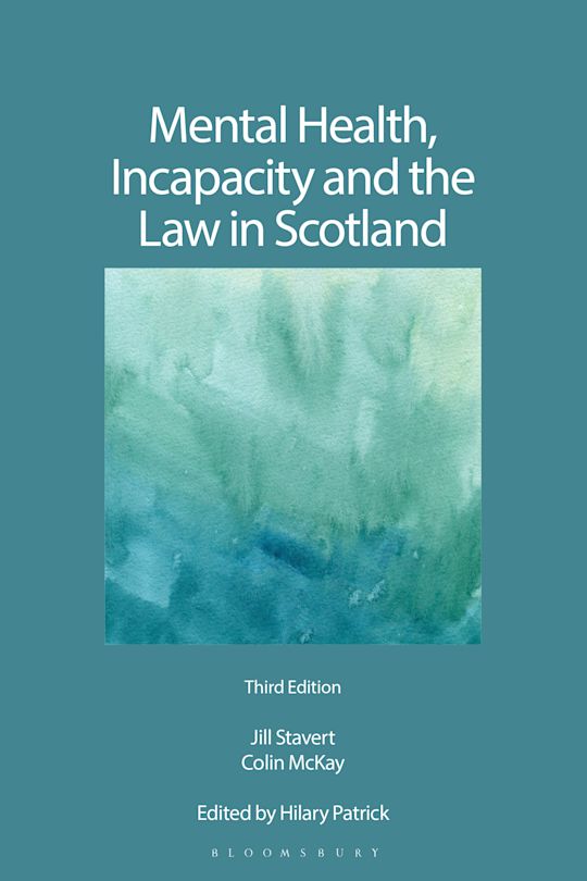 Mental Health, Incapacity and the Law in Scotland cover