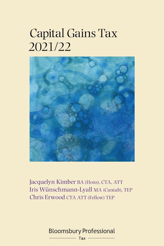 Bloomsbury Professional Capital Gains Tax 2021/22 cover