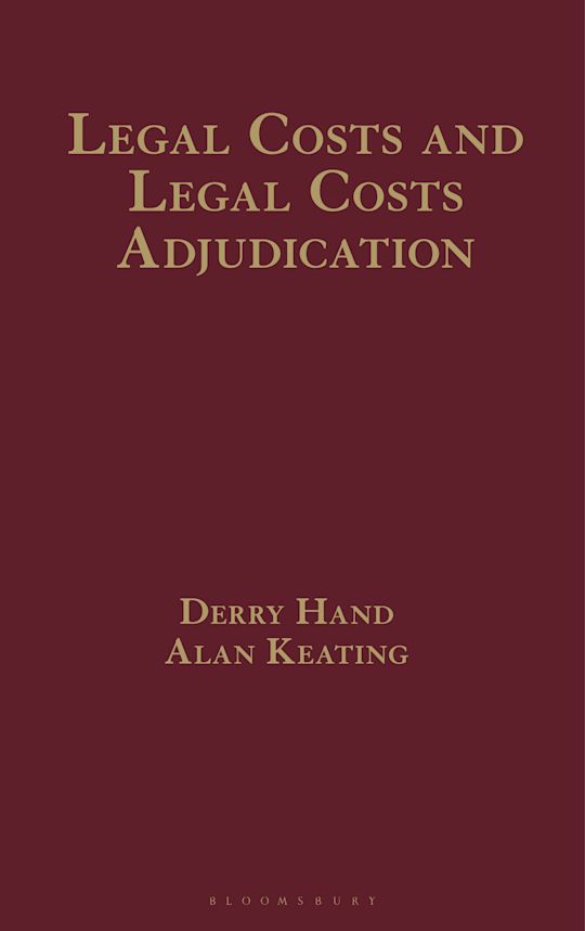 Legal Costs and Legal Costs Adjudication cover