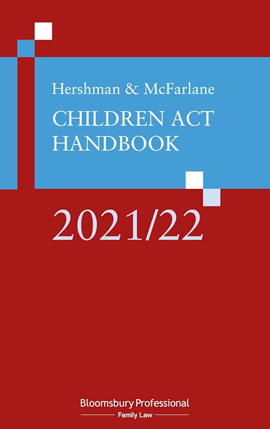 Hershman and McFarlane: Children Act Handbook 2021/22 cover