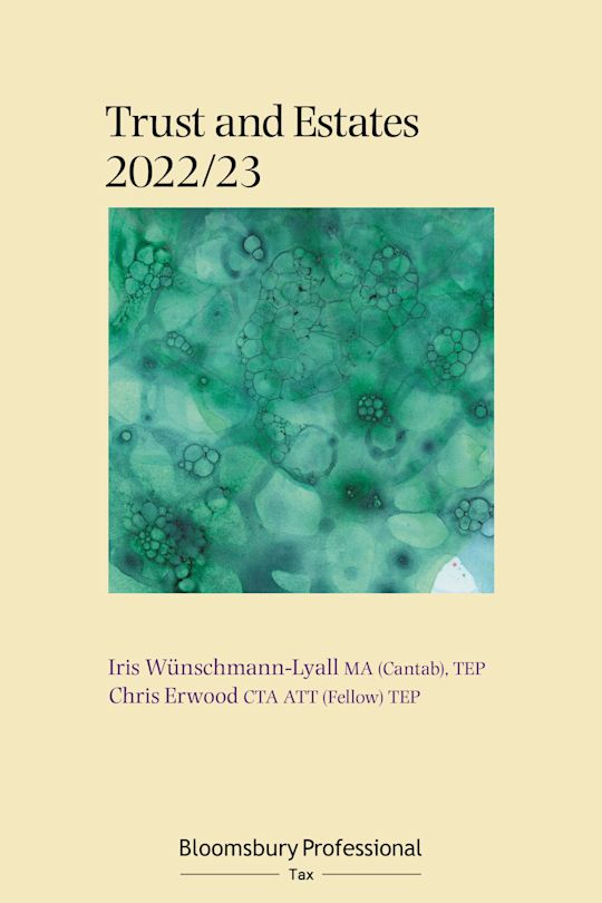 Bloomsbury Professional Trusts and Estates 2022/23 cover
