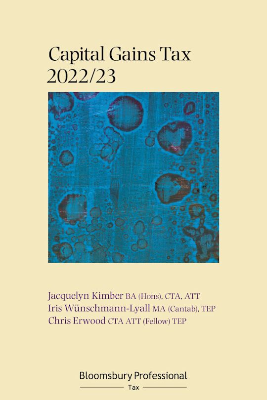 Bloomsbury Professional Capital Gains Tax 2022/23 cover