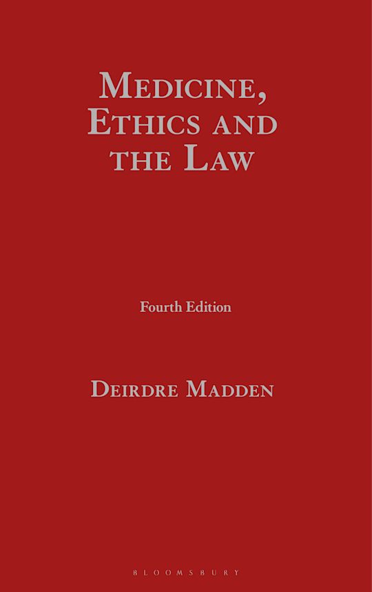 Medicine, Ethics and the Law cover