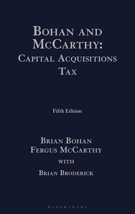 Bohan and McCarthy: Capital Acquisitions Tax cover