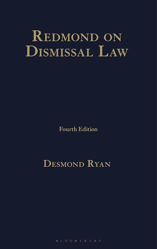 Redmond on Dismissal Law cover