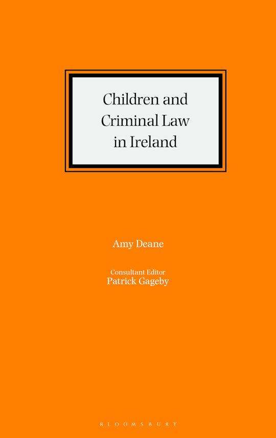 Children and Criminal Law in Ireland cover