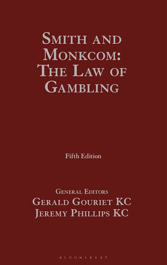 Smith and Monkcom: The Law of Gambling cover