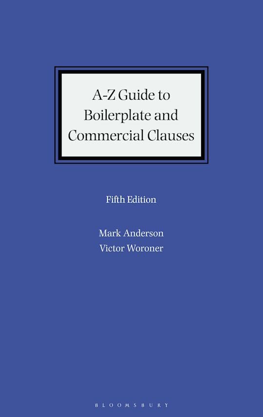 A-Z Guide to Boilerplate and Commercial Clauses cover