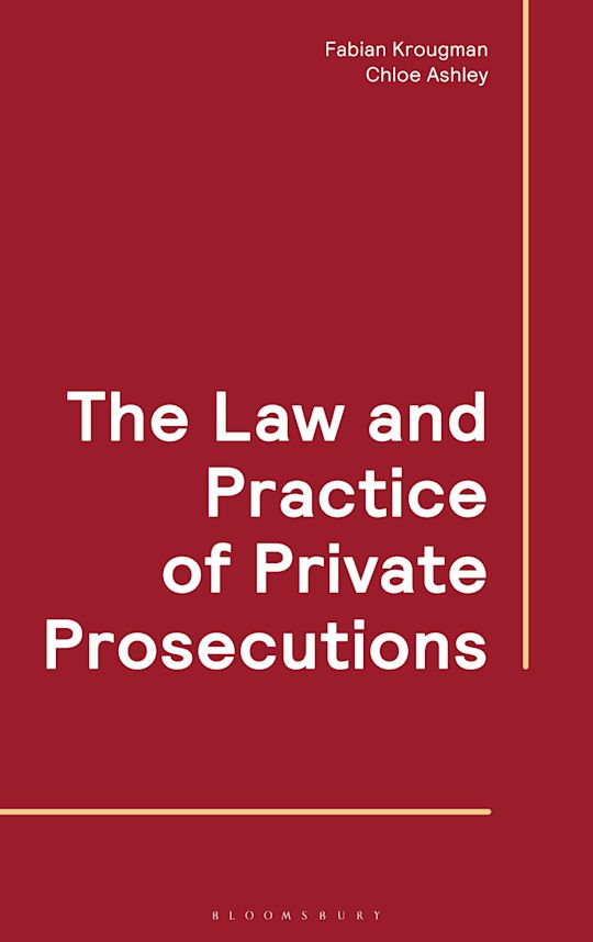 The Law and Practice of Private Prosecutions cover