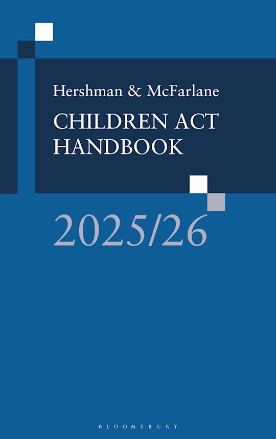 Hershman & McFarlane: Children Act Handbook 2025/26 cover