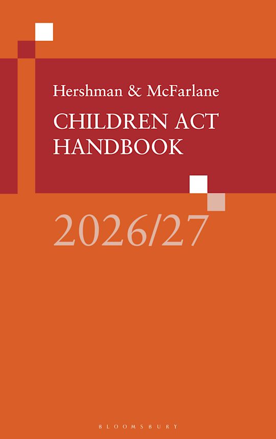 Hershman & McFarlane: Children Act Handbook 2026/27 cover