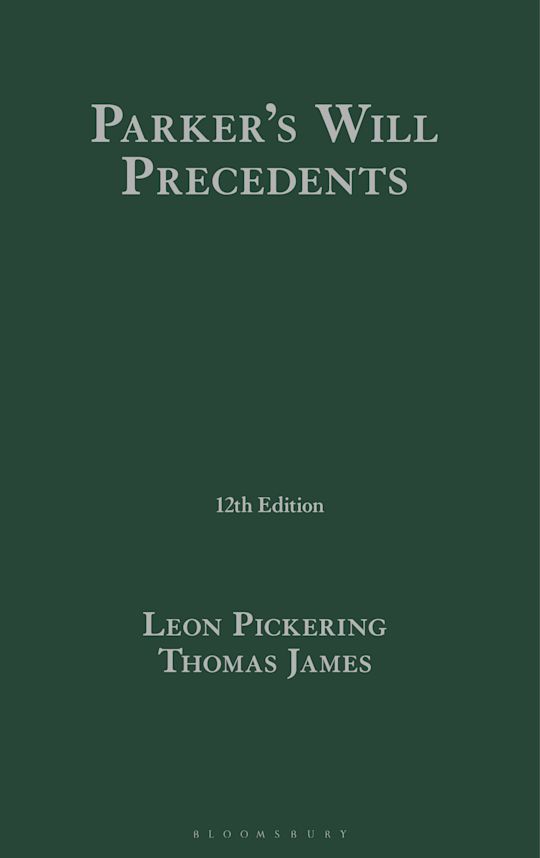 Parker’s Will Precedents cover