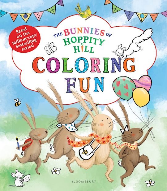 The Bunnies of Hoppity Hill: Coloring Fun cover