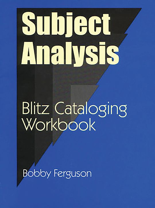 Subject Analysis cover