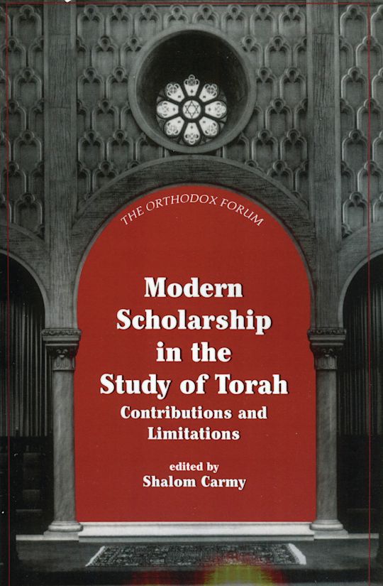 Modern Scholarship in the Study of Torah cover