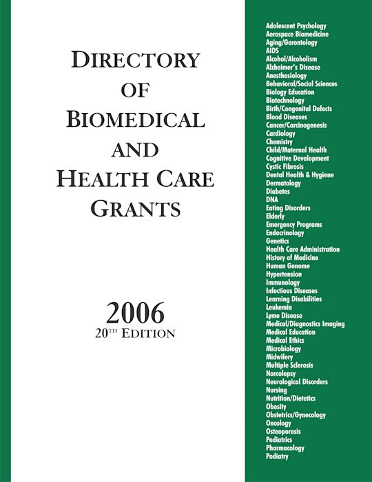 Directory of Biomedical and Health Care Grants 2006 cover