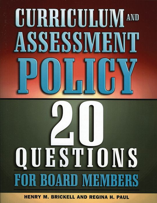 Curriculum and Assessment Policy cover