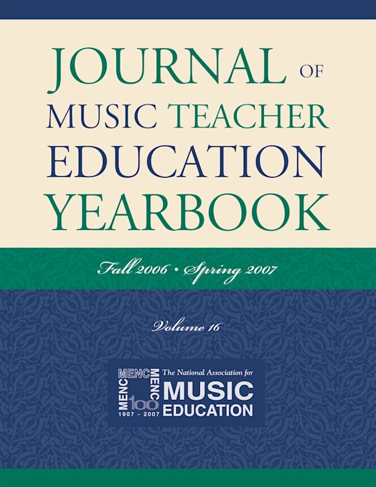 Journal of Music Teacher Education Yearbook cover