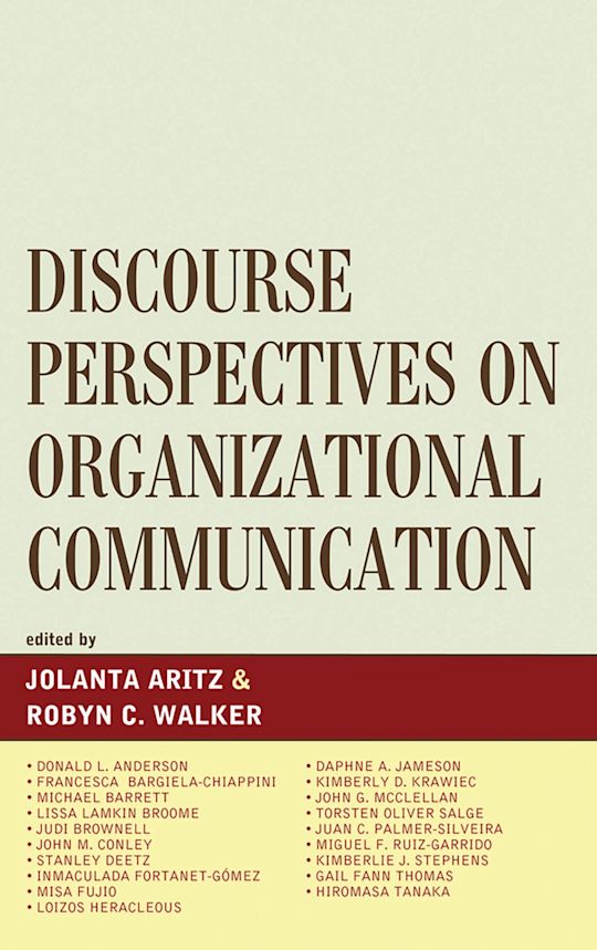 Discourse Perspectives on Organizational Communication cover