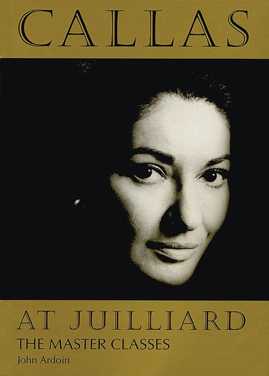 Callas at Juilliard cover