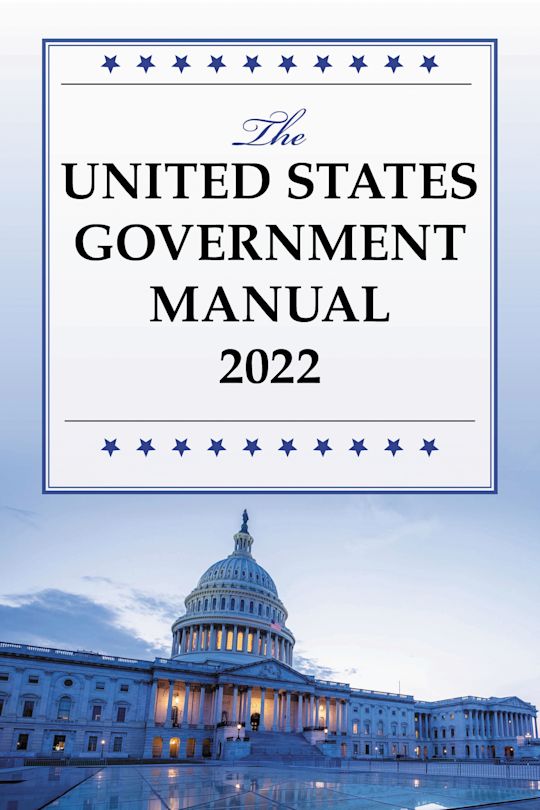 The United States Government Manual 2022 cover