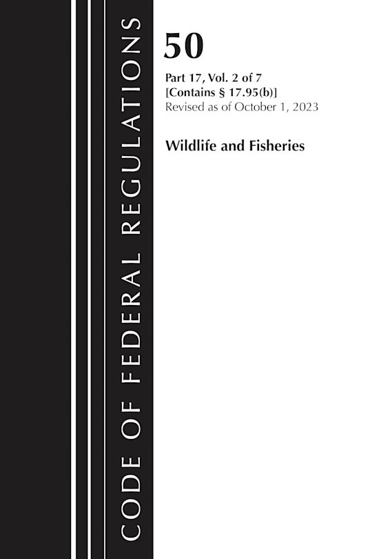 Code of Federal Regulations, Title 50 Wildlife and Fisheries 17.95(b), Revised as of October 1, 2023 cover
