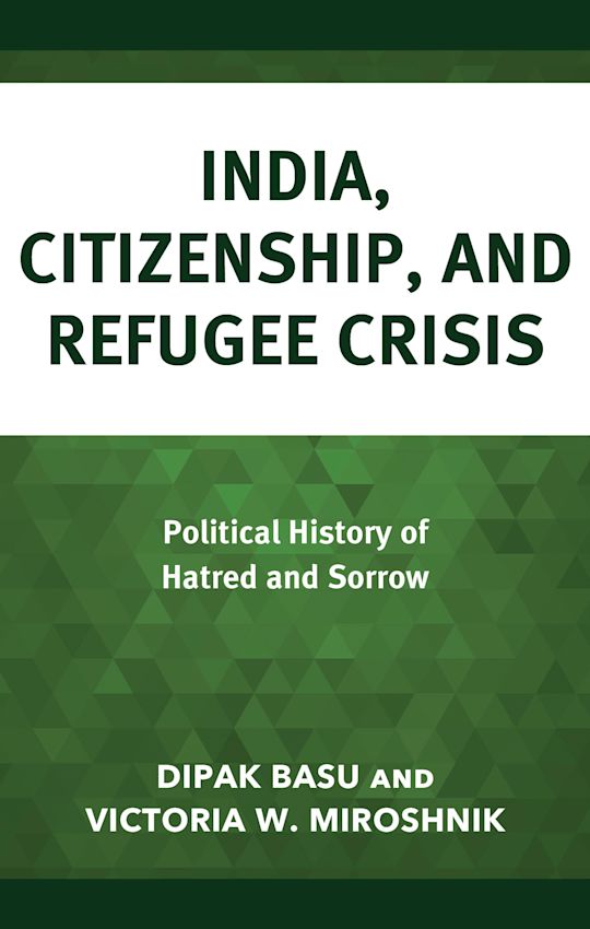 India, Citizenship, and Refugee Crisis cover