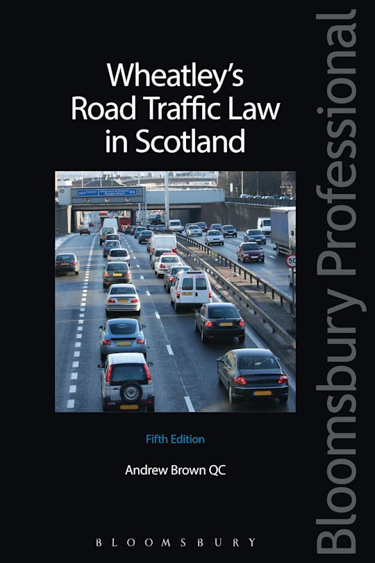 Wheatley's Road Traffic Law in Scotland cover