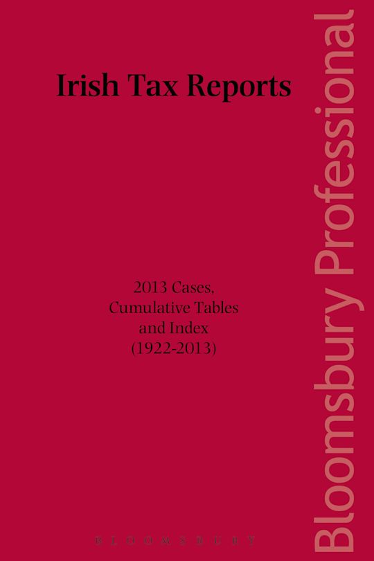 Irish Tax Reports 2013 cover