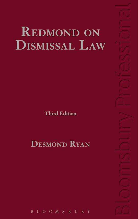 Redmond on Dismissal Law cover